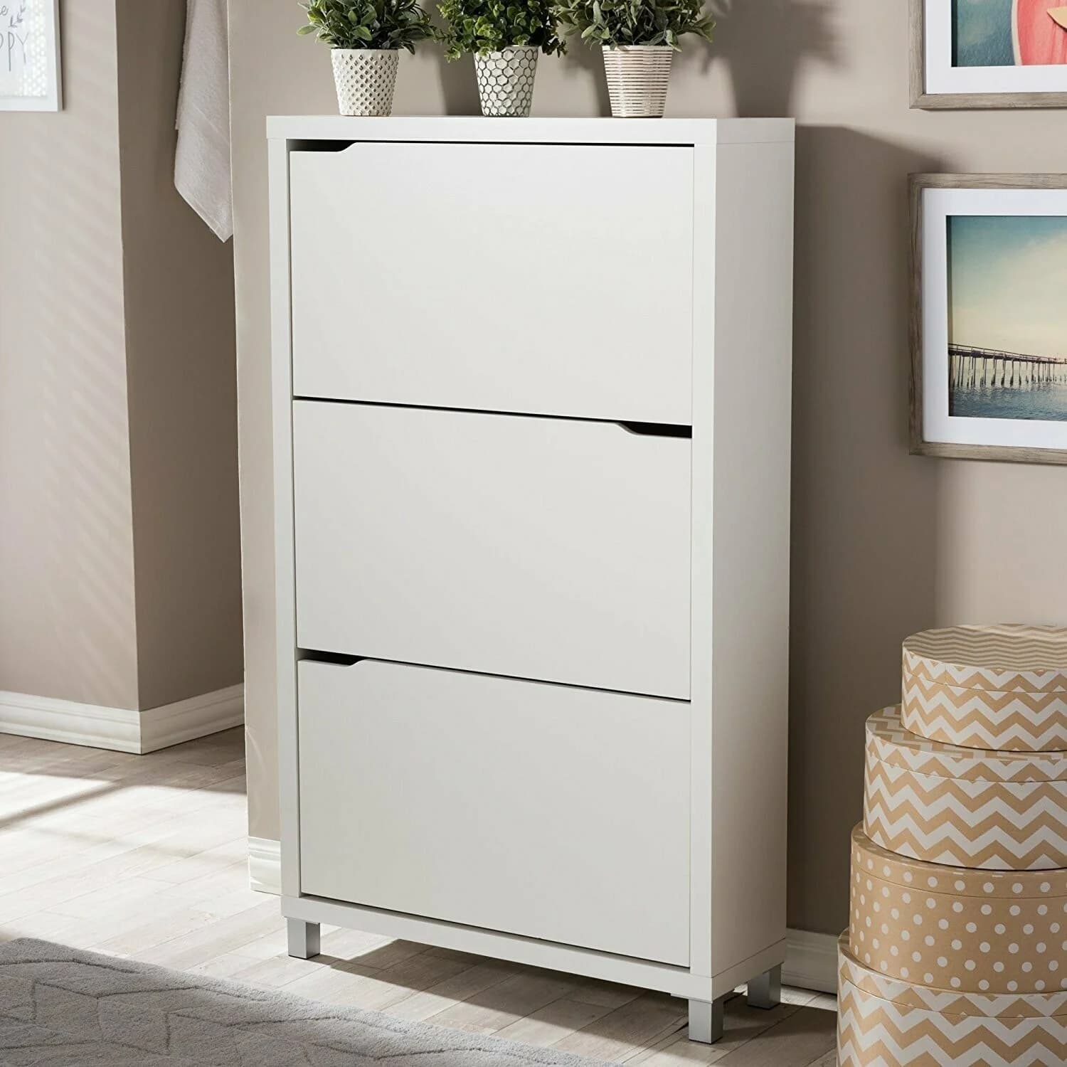 3 Tier Modern Shoe Cabinet