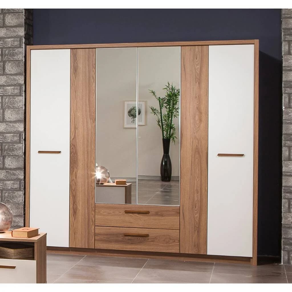 Wardrobe 4 doors with drawers