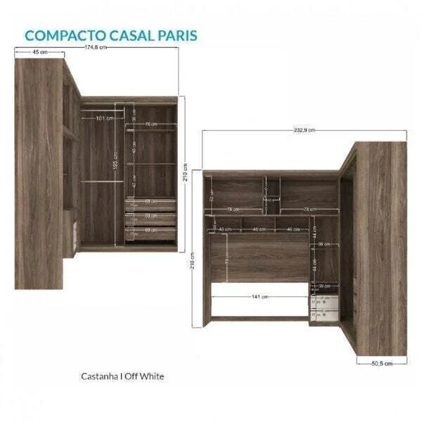 wardrobe 6 Doors 5 Drawers 7 Niches