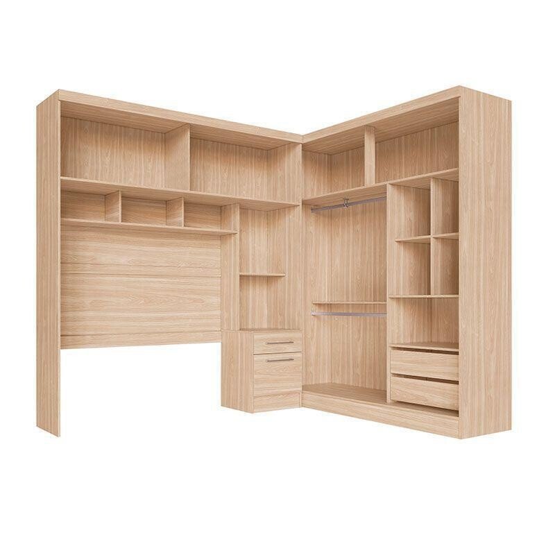 Compact wardrobe 4 Doors 3 Drawers
