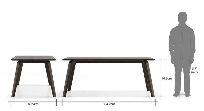 Solid Wood 6 Seater Dining Table With Set Of Chairs