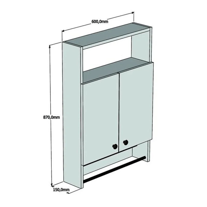 Basic Bathroom cupboard WC