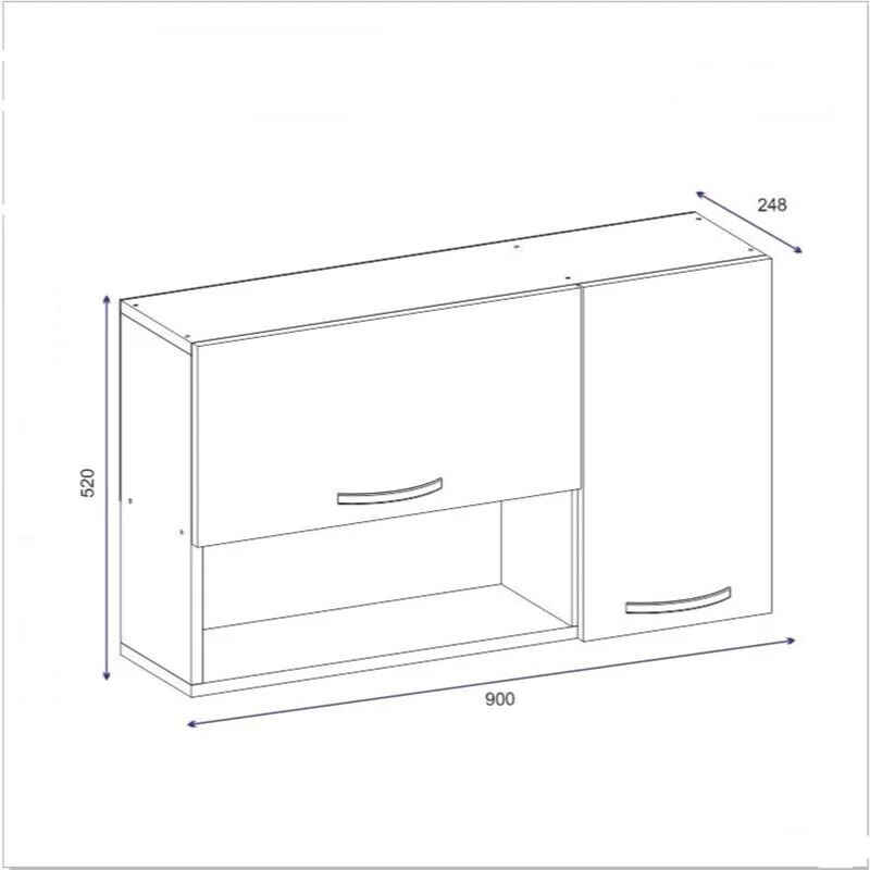 Basic Bathroom cupboard WC