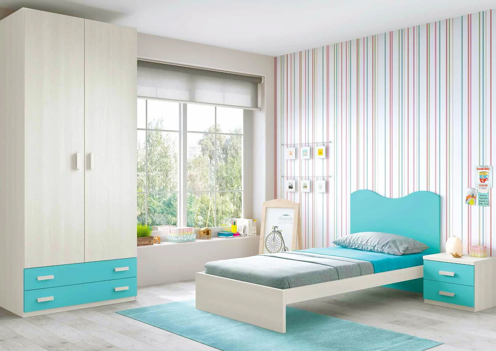 BLUE BED