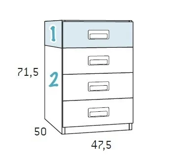 Single bed with storage