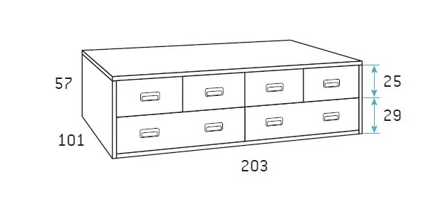Single bed with storage