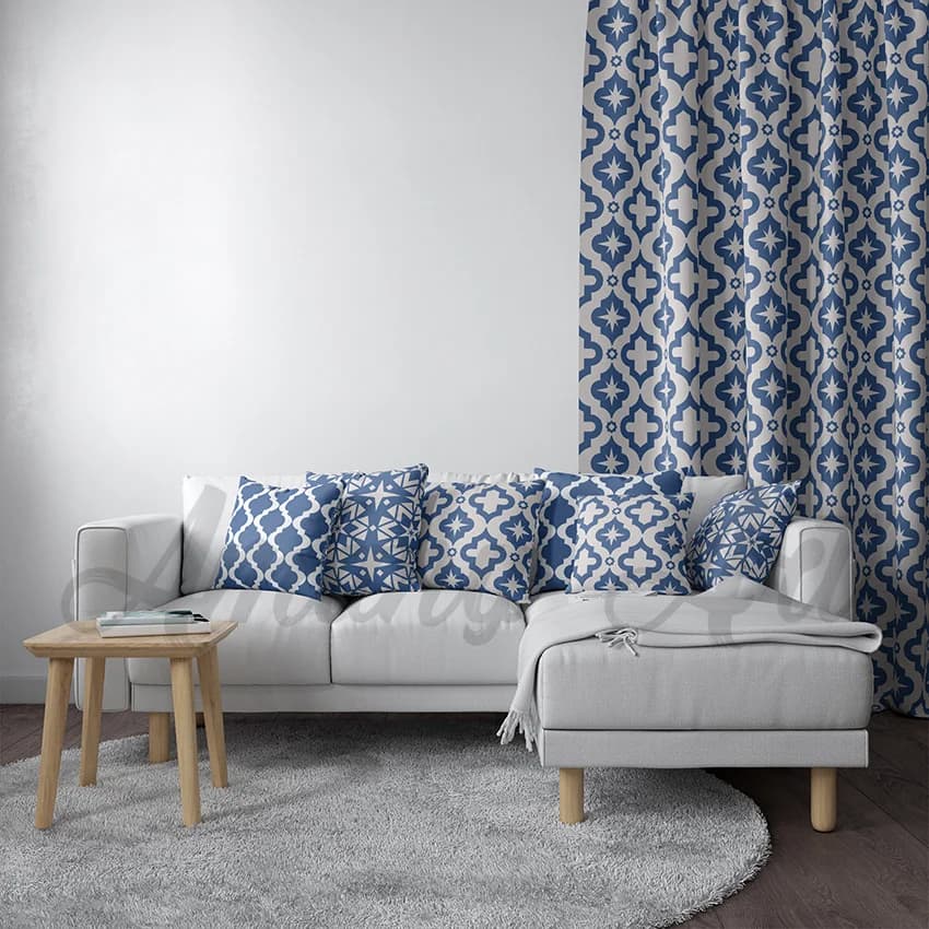 Blue And White Blind