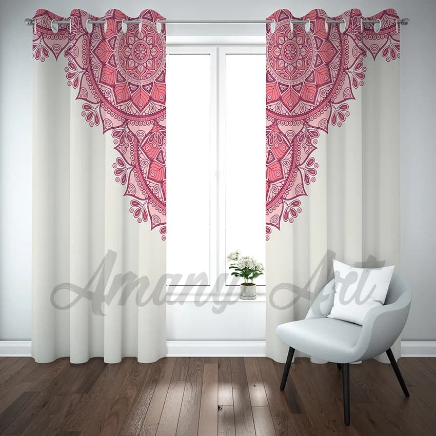 A Pinkish Curtain Design