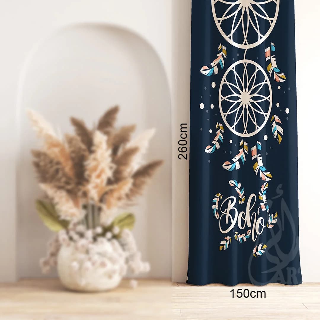 A Curtain Desgin Of Dream Catcher