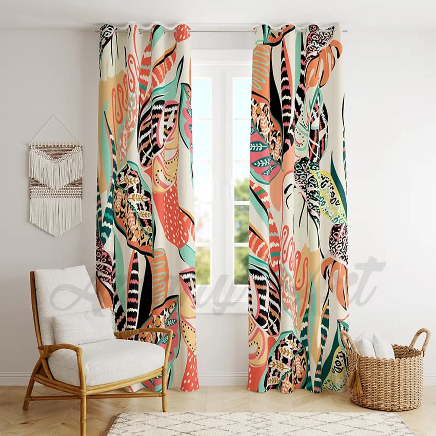 Curtain With Jungle Design