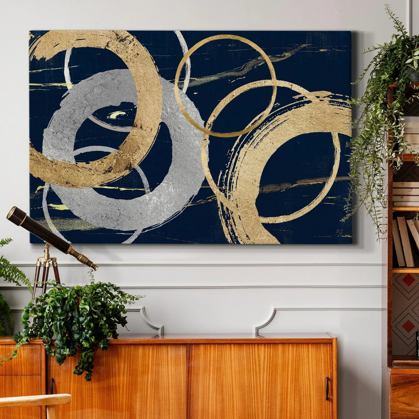 Classic Navy Blue Portrait
