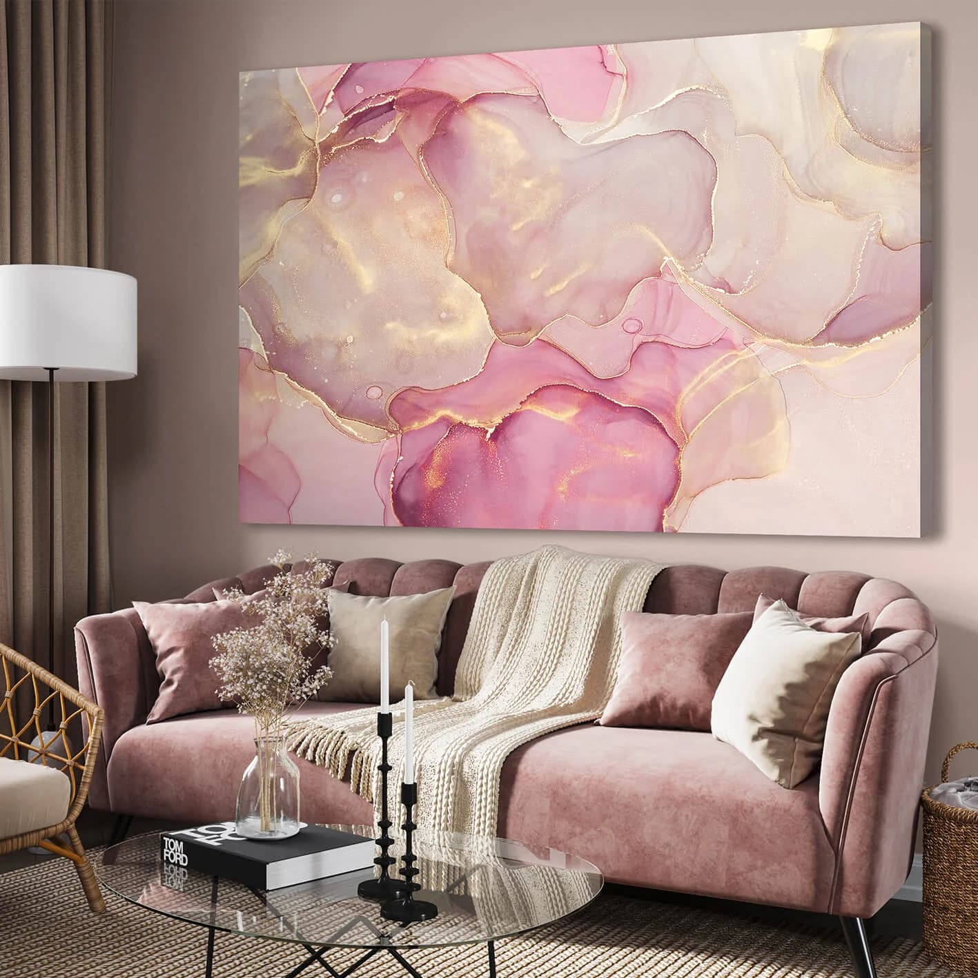 A Drawing With Pinkish Colours