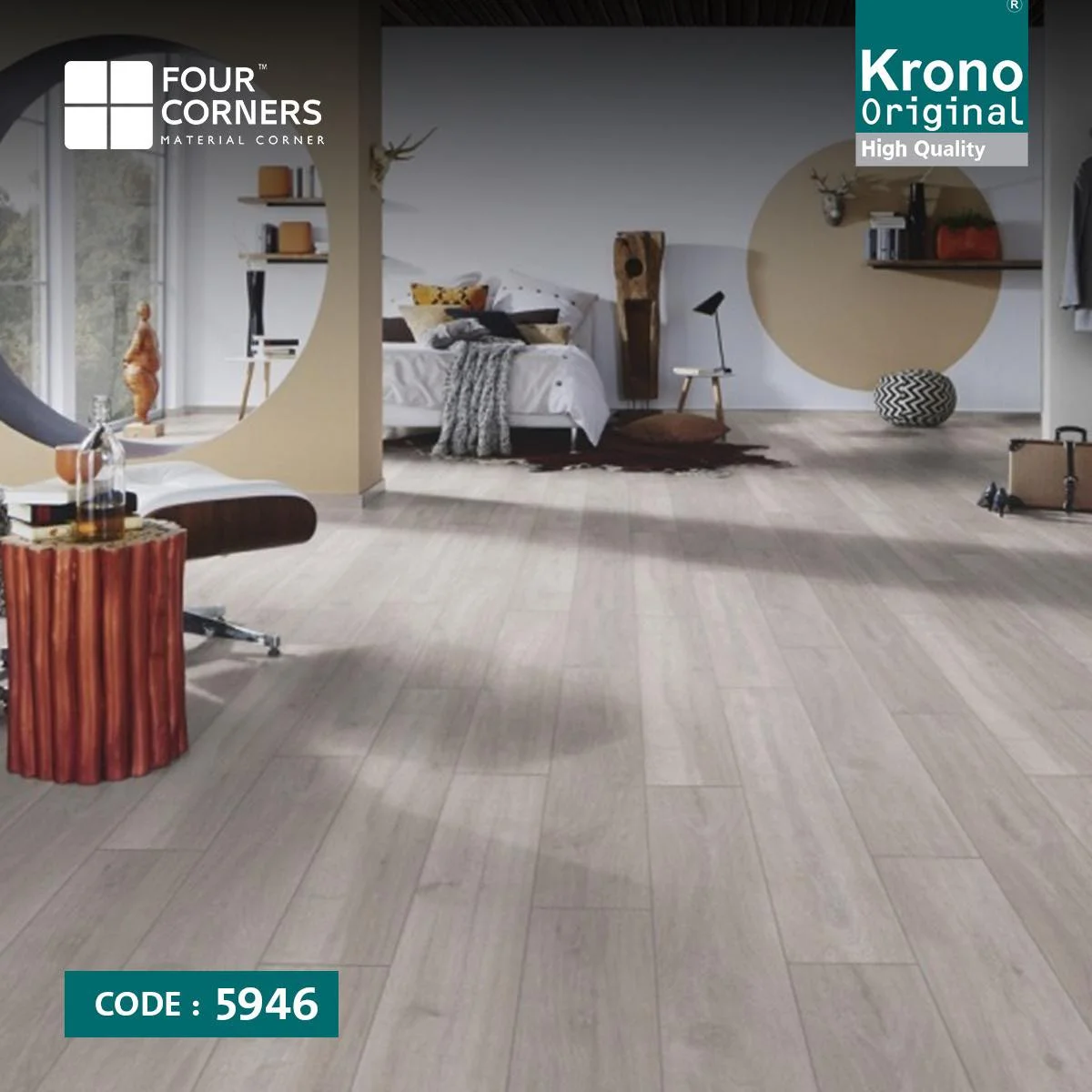 Grey wooden floor