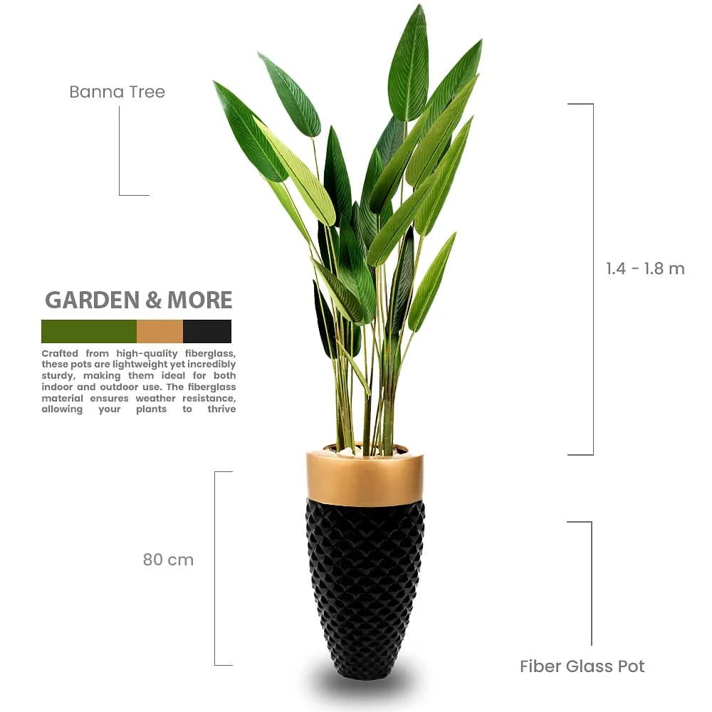 Gold & Black Pot