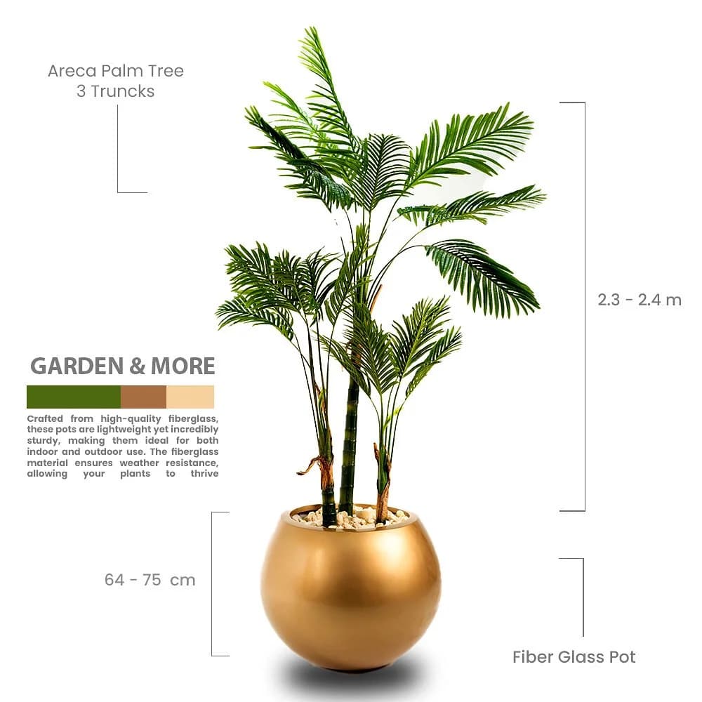 Golden Glass Pot