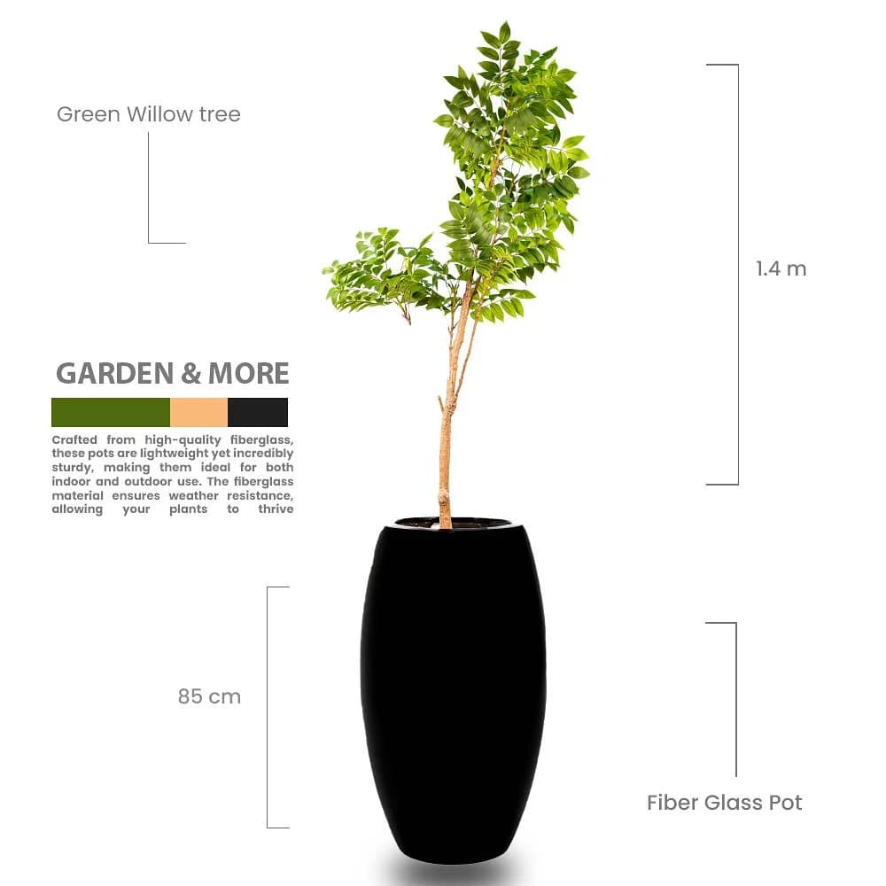 Black Modern Vase