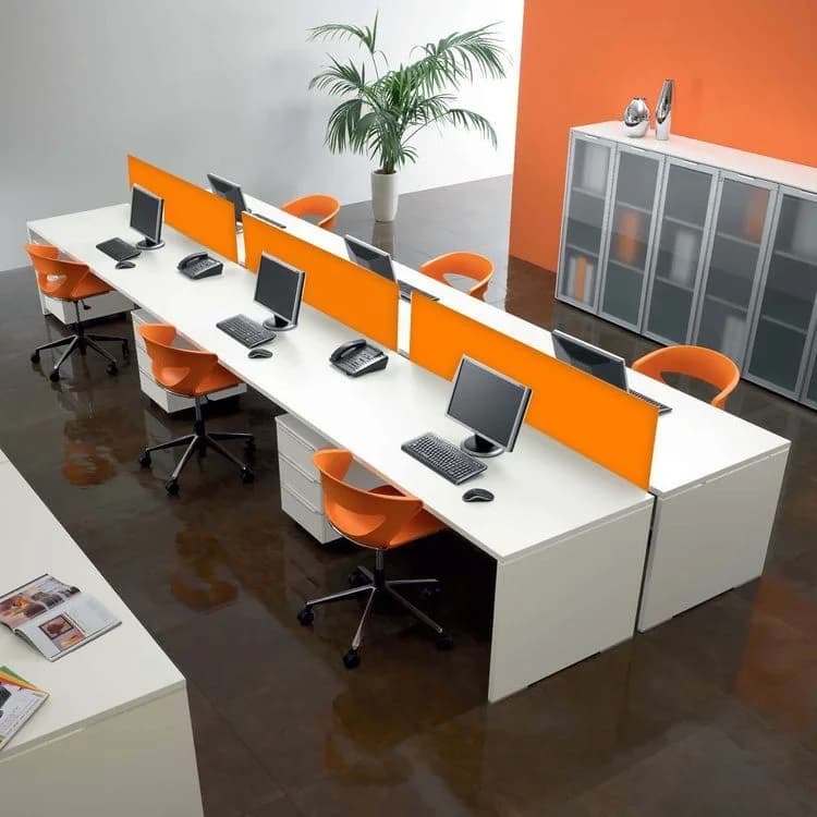 Orange & White Work Station