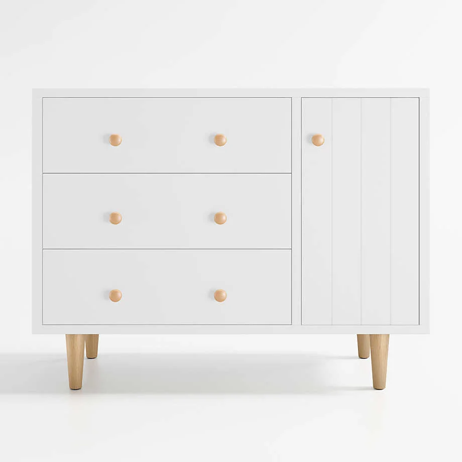 Wide White Dresser