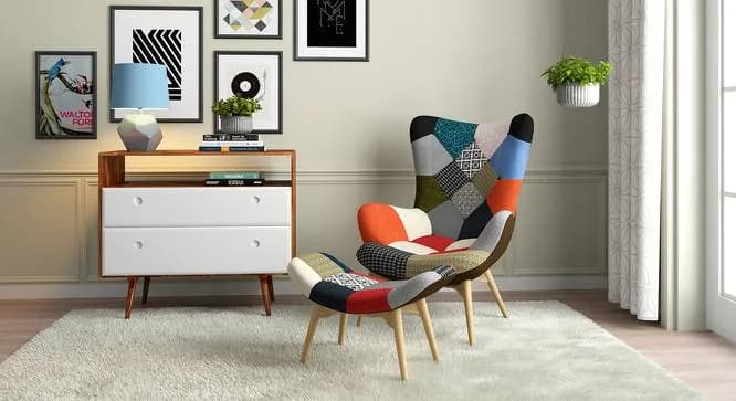 Chair Ottoman Patchwork