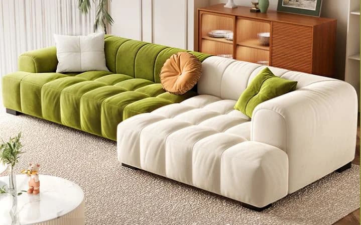 Plush Modular Tufted Sofa