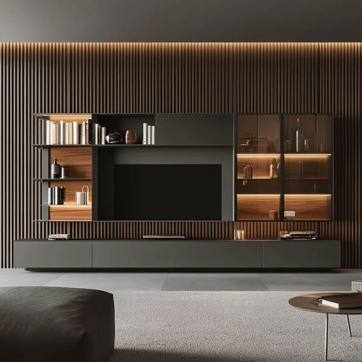 Luxury Media Wall Unit