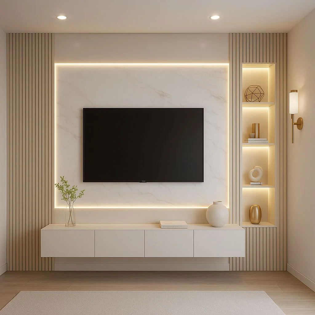 Modern Wall-Mounted TV Unit