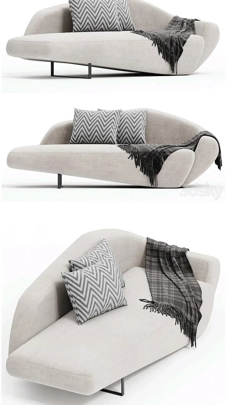 Curved Contemporary Sofa