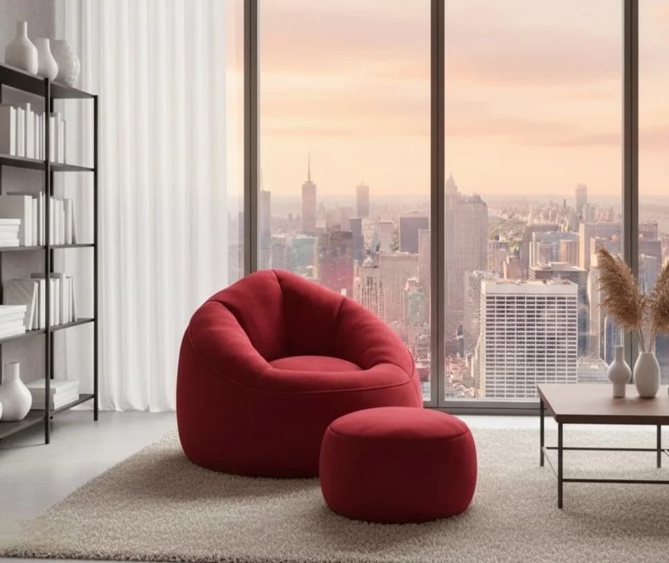 Modern Quilted Lounge Chair