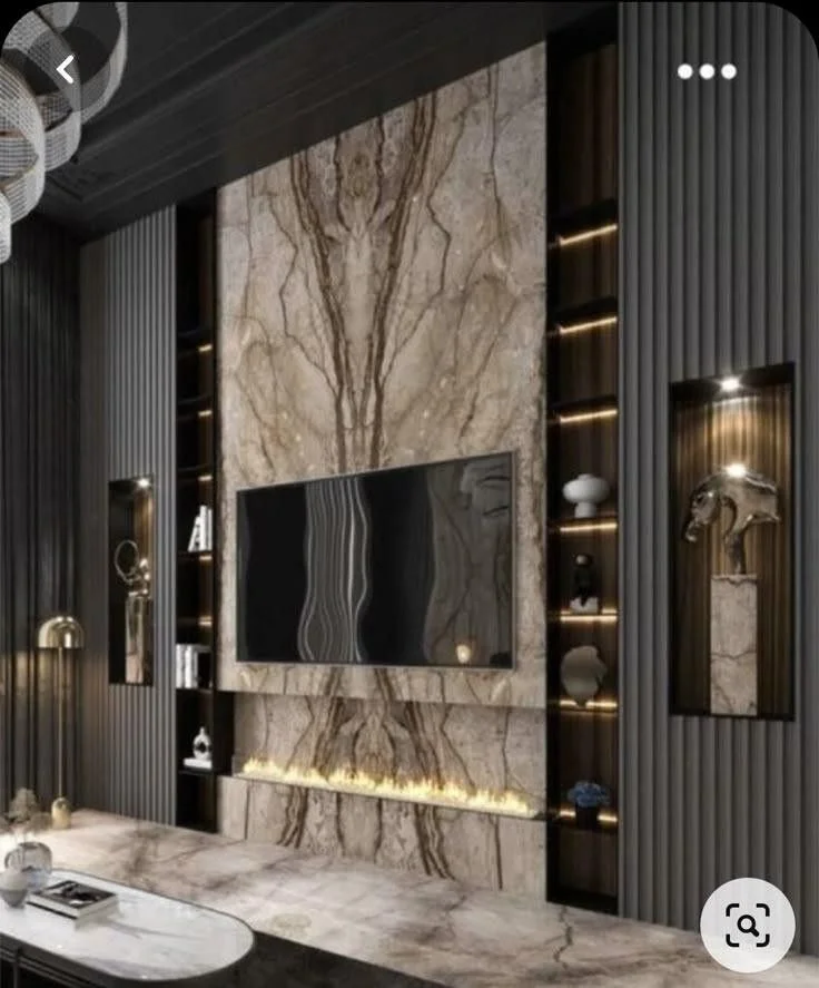 Marble TV Wall